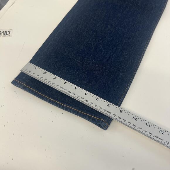 Levis 501 Jeans Mens 36x36 Blue Denim Straight Leg Button Fly Raw 501 - Picture 13 of 13